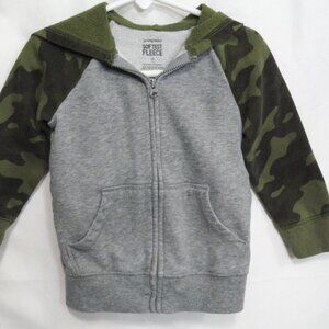 2 for $15 2T Camo & Gray Hoodie Softest Fleece with pockets Boys Toddler 2T